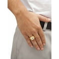 thumbnail image 3 of PalmBeach Jewelry Men's Nugget-Style Yellow Gold-Plated Masonic Insignia Ring, 3 of 5