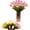 Pink, variant on Radiant Romantic Tulip Light, 15 PCS Twinkling Tulips Tree with Vase, 13inch LED Artificial Flowers Ambient Night Lamp, Gentle Lighting, for Bedroom Bedside Decor and Gift (Yellow)