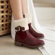 thumbnail image 4 of Botas de nieve Otoño e invierno Punta redonda Moda Botas cortas peludas cálidas Botas de gran tamaño Botas de mujer Wmkox8yii ghj1883, 4 of 7