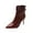 Red, variant on Boots for Women Fashion Casual Winter Ankle Boots Solid Color Pointed Toe Side Zipper High Heel Ankle Boots Red,42
