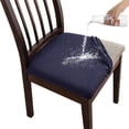 thumbnail image 3 of 4 PCS Stretch Chair Seat Covers, Removable Washable Dining Chair Covers Anti-Dust Dining Room Seat Cushion Slipcovers, 3 of 9