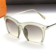 Just Clearance Girls Cute Half Frame Retro Eyewear Sunglasses White Framed Glasses