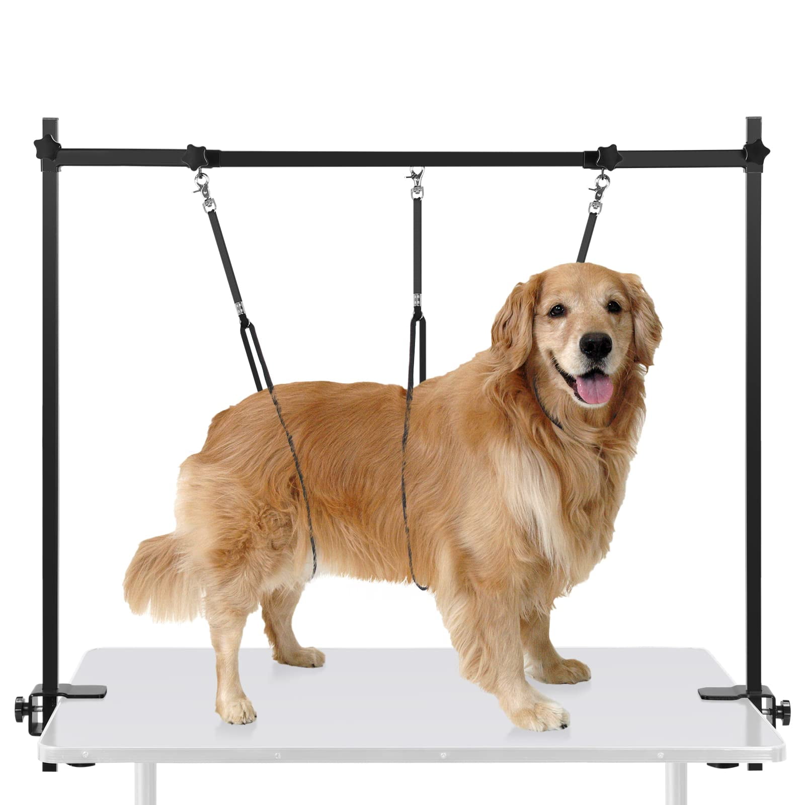 SMONTER Dog Grooming Arm with Clamp, HShape Adjustable Dog Grooming