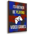 thumbnail image 3 of Gamer at Play I - Framed Premium Gallery Wrapped Canvas L Frame 3 Piece Set - Ready to Hang, 3 of 9
