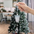 thumbnail image 6 of hulanddfd Christmas Pinecone Ornaments - Acrylic Simulation Crystal Pinecone, Transparent Small Tree Pendant Hanging Decorations for Xmas Tree Wreath Party Decor, 6 of 6