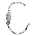 thumbnail image 1 of JOYARIS Pulsera Santa Muerte Lisa Esclava Plata Solida Ley 925 Talla Largo/Ancho: 18.5 cm x 4 mm PT-0000701, 1 of 4