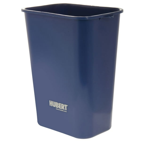 HUBERT® Recycle Waste Basket 41 qt Blue Plastic 15 1/4"L x 11"W x 20"H
