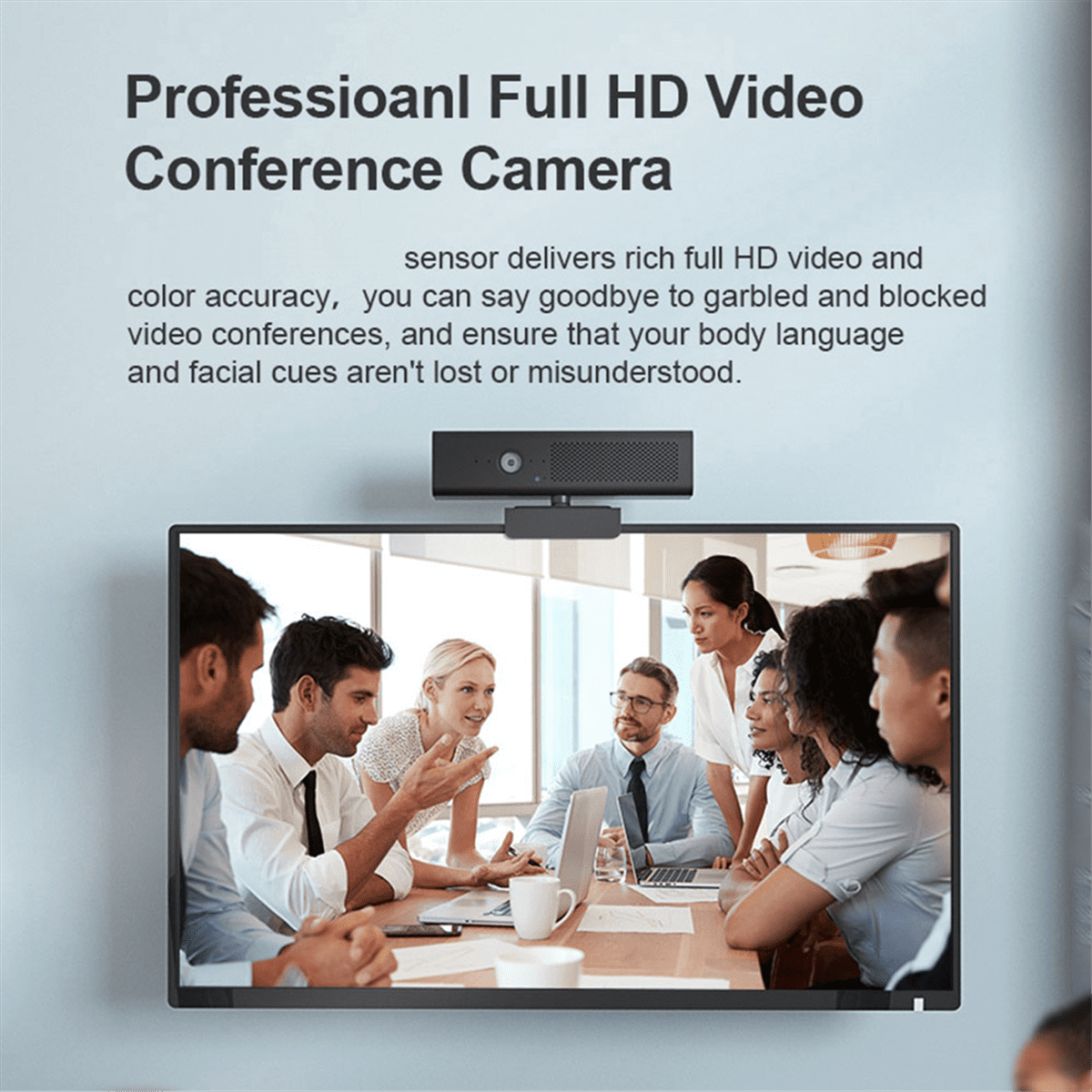 1080P USB Webcam Computer Camera with HiFi Speaker Microphone Computer Camera Video Conference Camera for PC Laptop