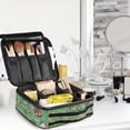 thumbnail image 5 of FORMRS Travel Makeup Bag Large Capacity Train Case Cosmetic Organizer with Adjustable Dividers, Christmas Cookies, 5 of 8