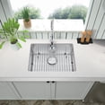 thumbnail image 3 of 23" Undermount Kitchen Sink and Pull-down Faucet Combo with Drain Assembly with Strainer, Protective Bottom Grid, All in One (23" x 18" x 9"), 3 of 6