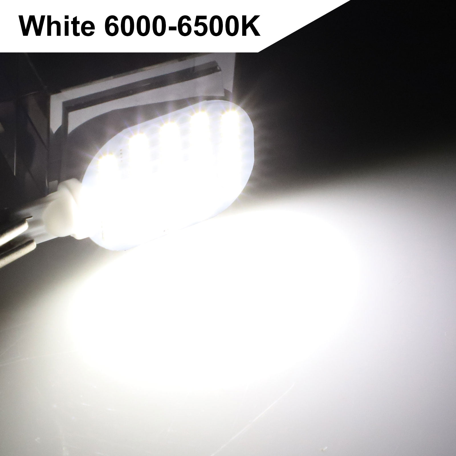6000-6500K Color Temperature Super Bright 921 LED Bulbs for RV Indoor Lights Camper Trailer Motorhome Marine Boat Dome Interior Light Pack of 20, 6000K White Pack of 10, Super White 