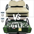 thumbnail image 5 of Xoenoiee Golf Grassland Print Golf Cart Seat Towel Blanket with 4 Pockets for All Weather, Born To Golf Design Non-Slip Golf Cart Seat Cover Compatible with EZGO, Club Car and More 2-Seat Golf Carts, 5 of 7