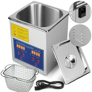 SKYSHALO 2L Ultrasonic Cleaning Machine Stainless Steel Professional Digital Machine w/Timer 40kHz ​110V, FCC/CE/RoHS Certified for Jewelry Watch Glasses Diamond Eyeglass Small Parts Cleaning