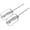 Silver, variant on Egg Beater Whisk Handheld Mixer Attachment, Stainless Steel Replacement for Hand Mixers, Easy to Install and Clean, Perfect for Beating Eggs and Dough