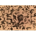 thumbnail image 1 of Ahgly Company Indoor Rectangle Abstract Brown Modern Area Rugs, 3' x 5', 1 of 4