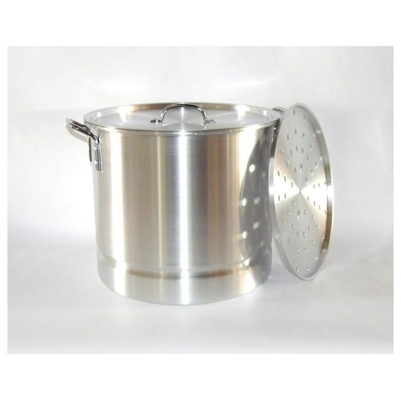 12 Qt Tamale Steamer Vaporera Stock Pot Premium Aluminum Tamalera 4 Gallons