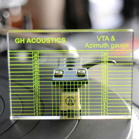 Azimuth Adjustment Ruler Measuring Vinyl Record Player Phono VTA Cartridge Azimuth Alignment Ruler Headshell Alignment Block