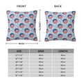 thumbnail image 6 of Wukai Donut with the USA Fag Premium Polyester Fleece Pillow Covers with Hidden Zipper Closure,Luxuriously Soft and Durable-12"x12", 6 of 7