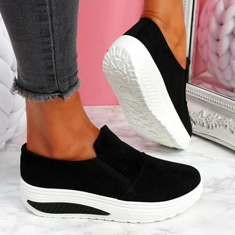 Nonslip Sneakers for Women Slipon Antislip Shoes Casual Round Toe