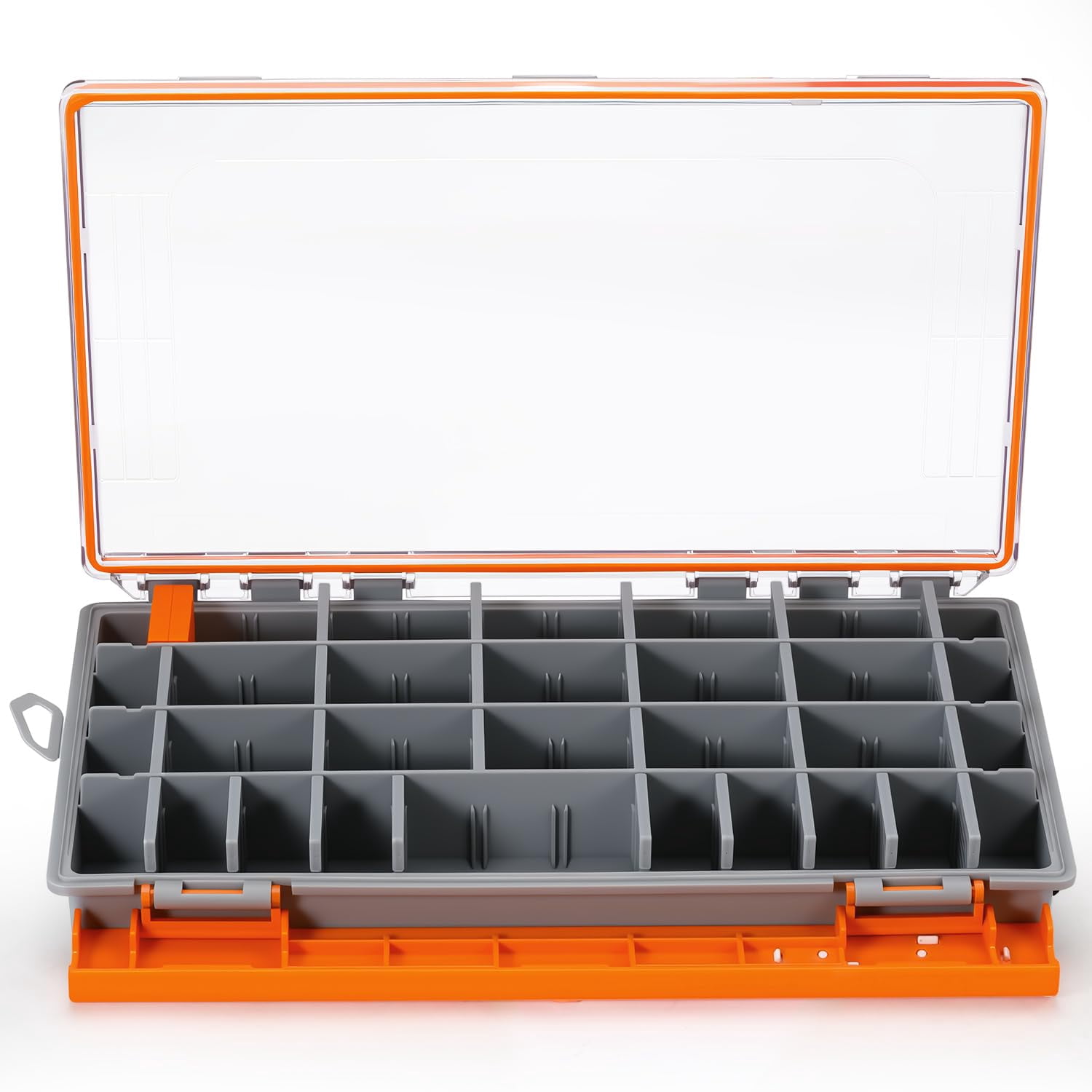 Waterproof Tackle Box Plastic Box-2packs 3700 Trays Fishing Organizer With Removable Dividers Storage.