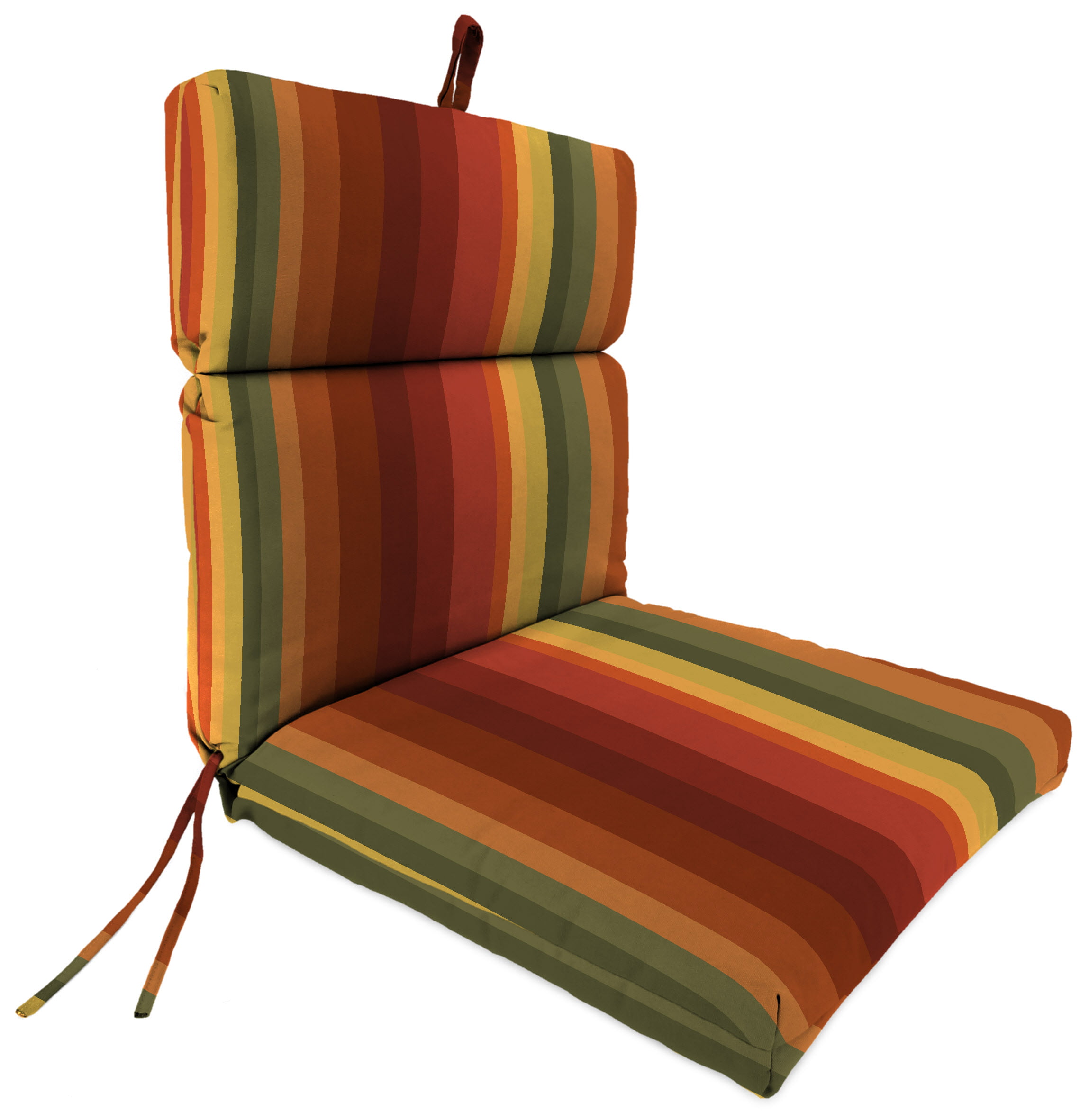 Jordan 22" x 44" Multicolor Rainbow Stripes Rectangle Chair Outdoor
