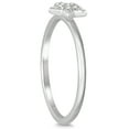 thumbnail image 2 of SZUL Women's Stackable Star Diamond Accent Ring 14k White Gold (J-K-L Color, I2-I3 Clarity), 2 of 3