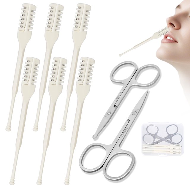 Recortadora de vello nasal Juatrideo para hombres y mujeres con kit de aseo