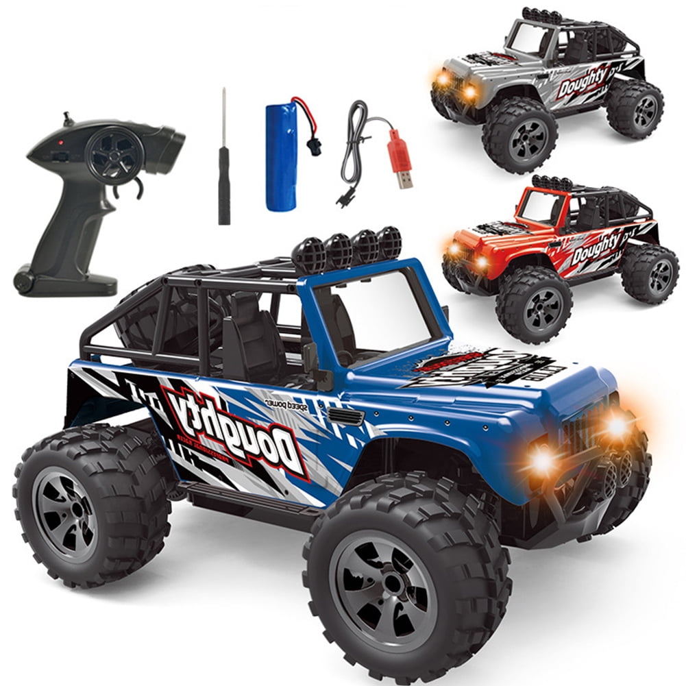 CSCHome Rechargeable Remote Control Car,Wireless Remote Control Two-Drive Off-Road Climbing Car Toys for 3+Years Old(Grey)