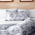 thumbnail image 2 of Bedtreat King Comforter Sets,7-Pieces Reversible Bedding Sets,Bed in a Bag with Comforter,Flat Sheet and Fitted Sheet,Pillowcases & Shams,Lisse,Blue Mirage, 2 of 6