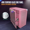 thumbnail image 2 of VETROO AL800 Full Tower E-ATX PC Computer Case w/Door Opening Design Tempered Glass-Pink, 2 of 5