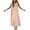 Pink, variant on Ahuyic Womens Summer Casual Dress,Plus Size Dress For Women,Fashion Women's Summer Solid Sleeveless-Neck Mid-Calf Dress