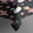 thumbnail image 3 of Ballerina Princess Swan Pattern Rectangle Tablecloth 60"x84",Waterproof Polyester Rectangle Table Cloth, Wipeable Spillproof Polyester Tablecloth for Dining, Camping, Indoor and Outdoor, 3 of 5