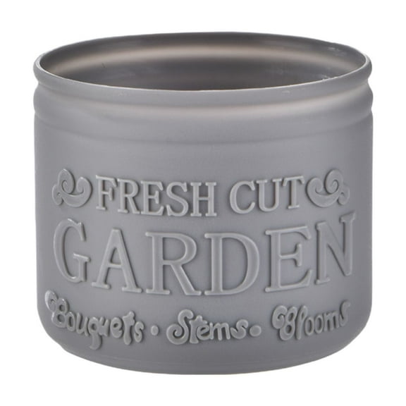 Small Plastic | Indoor Desktop Planters | 3.7x3.7x3.1 Inch | White, Black, Gray | Non-Slip Base | Decorative Flower Pot