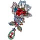 thumbnail image 1 of Women Rhinestone Brooch Pearl Brooch Bridal Flower Brooch Rhinestone Brooches Rose Brooch Pin Rhinestone Lapel Rhinestone Brooch Rhinestone Breastpin Miss LingWen 1327537019688, 1 of 5