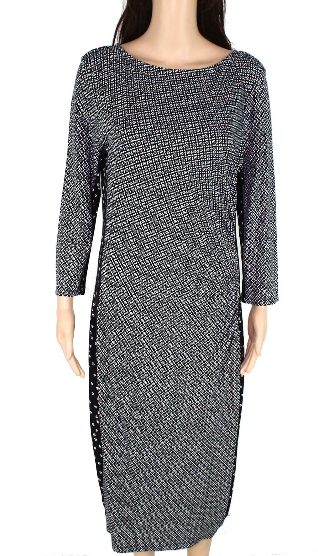 Weekend Max Mara - Womens Dress Sheath 3/4 Sleeve Printed XL - Walmart