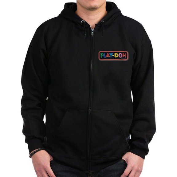 CafePress - Play Doh Stitched Logo Sweatshirt - Zip Hoodie, Classic Hooded Sweatshirt with Metal Zipper