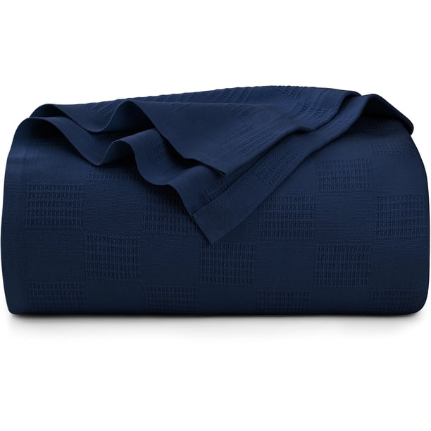 Manta Utopia, ropa de cama, 100% algodón, tejido Dobby, térmica, tamaño queen