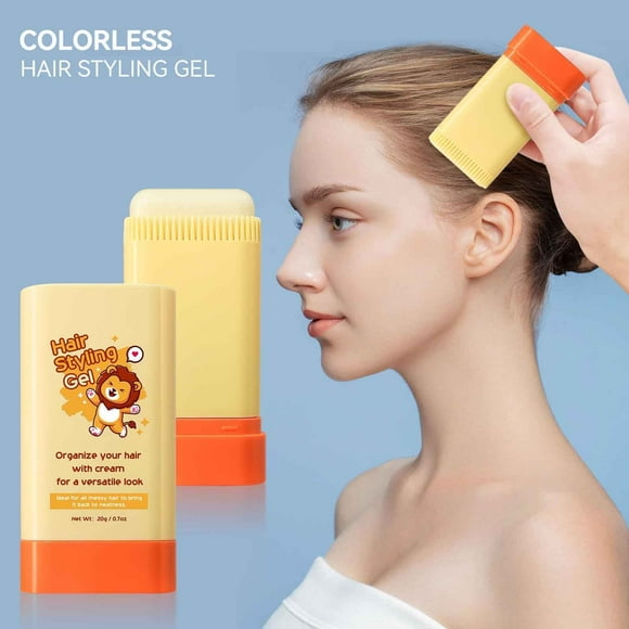 Pompotops Beauty Products Clearance,Women Beauty Gifts,2 In 1 Hair Combing Hair Finishing Cream Styling Hair Gel Children Pregnant Women Antifrizz Hair Wax Stick Wax Stick for Hair Slick Stick 20g