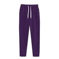 thumbnail image 4 of Joggers for Women, Audhol 2 Piece Women's Casual Sport Pants Women's Ultra-Soft Lounge Joggers Sweatpants Athletic Yoga Pants with Pockets Womens Joggers Purple S, 4 of 4