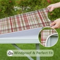thumbnail image 6 of Multi Color Plaid Checkered Pattern Square Fitted Tablecloth with Elastic Edge,Square Table Cover,Washable Elastic Table Cover for Home Kitchen Party Decor 34"x34", 6 of 6