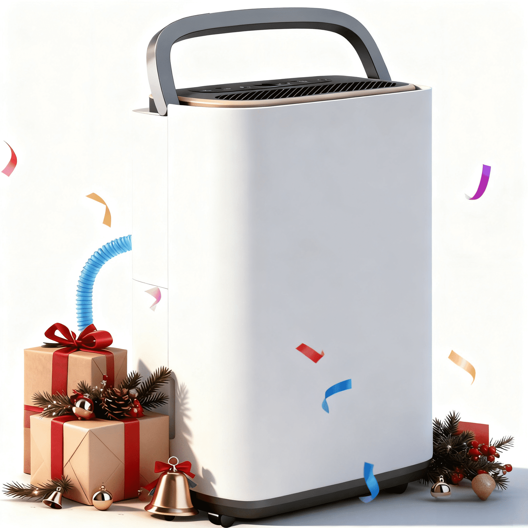 UrbanSync 5000 Sq.Ft Dehumidifier, 1.6 Gallon Water Tank, Dehumidification/Drying/Air Modes, Humidity Display Function, 24H Timer, Drainage Hose, for Bedroom Office, Basement, Laundry