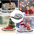 thumbnail image 2 of Matsuzay Paneles mágicos navideños en miniatura, luces navideñas para jardín de hadas, luces navideñas hechas a mano para vallas de Kits de decoración para fiestas beige, 2 of 6