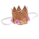 thumbnail image 5 of Tiaras de diadema de corona de flores Perfecl Rosa claro, 5 of 7