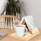 thumbnail image 2 of ShinYu Atril de Madera Maciza Personalizado con Diseño de Flor de Nacimiento para Café, Bebidas, Navidad, Cumpleaños, Lectores y Profesores., 2 of 2