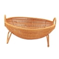 thumbnail image 1 of Cesta de frutas en forma de cuna, cesta de verduras, cesta tejida decorativa, cesta de almacenamiento para mesa de centro, inauguración de, 1 of 9