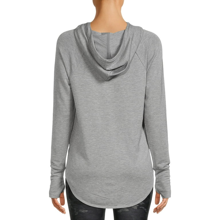 Athletic Works Women's Athleisure Mock Neck Hoodie 