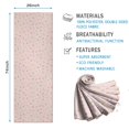 thumbnail image 2 of 74x26 Inch Yoga Towel, Sweat Absorbent Non-Slip Mat for Hot Yoga, Pilates & Fitness,Pastel Multicolor Sprinkle Pink Tiny Dots Print, 2 of 5