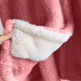 thumbnail image 6 of Elainilye Fashion Robe For Women Loose Coral Velvet Long Pajama Loungewear Winter Thickened Flannel Homewear Bathrobe,Red, 6 of 8
