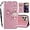 Rose Gold, variant on Wallet Case for iPhone 16 Pro 6.3" with Card Slot Holder Kickstand, Glitter Bling Diamond Rhinestone Owl PU Leather Flip Folio Cover with Wrist Strap for Apple iPhone 16 Pro MTY-Gold
