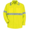 thumbnail image 2 of Red Kap Men's Hi-Visibility Long Sleeve Work Shirt - Type R, Class 2, 2 of 4